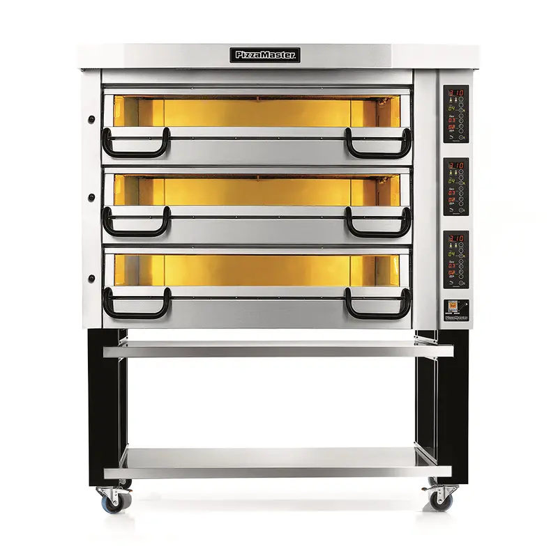 Pizzamaster For02413 Triple-Deck Electric Pizza Oven – 71.3-Inch With Stand (Refurbished) 1
