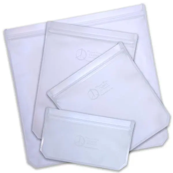 Planet Wise Leak-Resistant Clear Storage Bags (3-Pack) 1