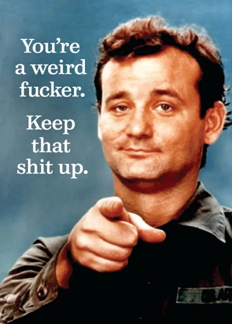 Playful Sarcasm Magnet: 'You’Re A Weird One' 1