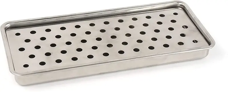 Polished Stainless Steel Kitchen Tray – Rsvp Serving & Organization Piece 1