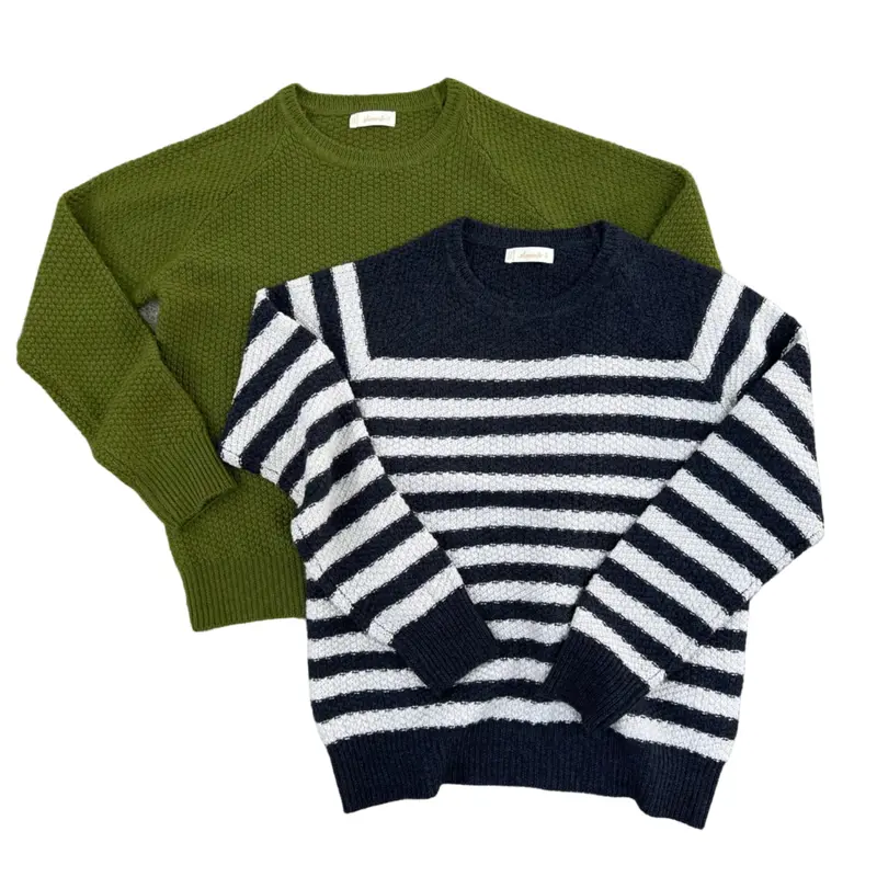 Pomona Sweater With Ribbed Cuff Detail – Merino Wool 1