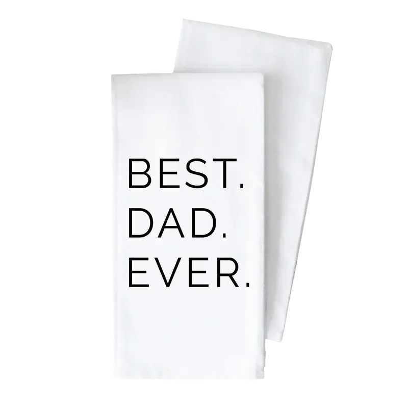 Porter Lane Home 'Best Dad Ever' Cotton Tea Towel 1