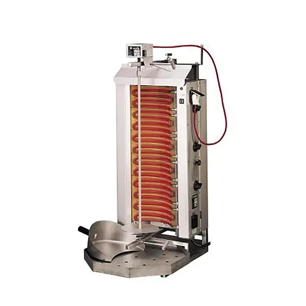 Potis 3-Burner Electric Shawarma Rotisserie Machine For Vertical Cooking (E-3) 1