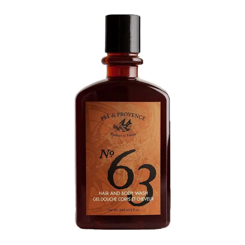 Pré De Provence No. 63 Hair & Body Cleanser – Dual-Action Wash 1