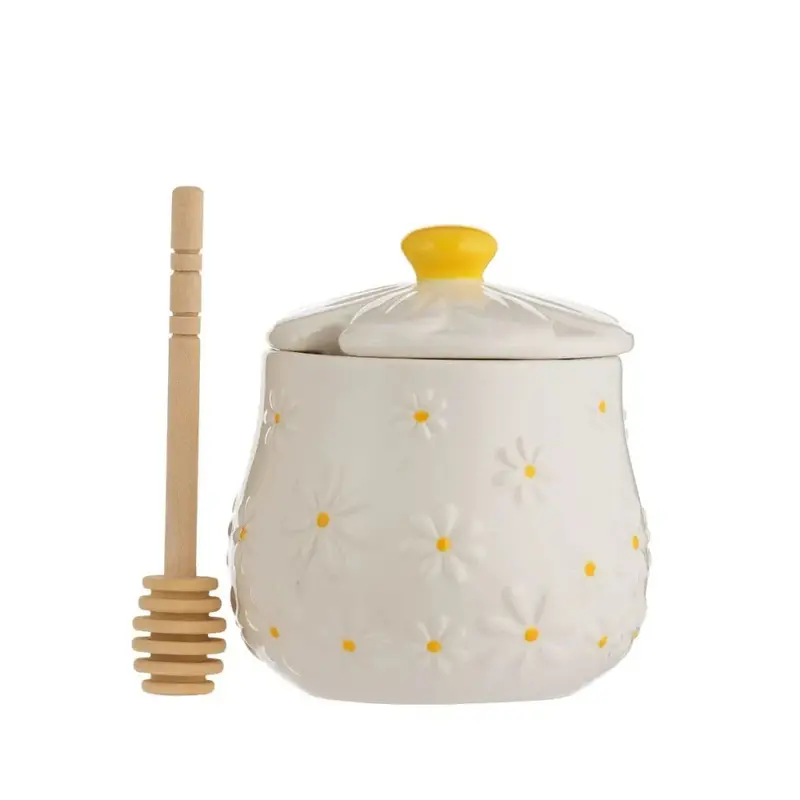 Price & Kensington Daisy Honey Pot With Integrated Drizzler Spout 1