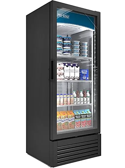 Pro-Kold 25-Inch Single-Door Glass Cooler – 7.8 Cu. Ft. Commercial Refrigerator (Vc-12) 1