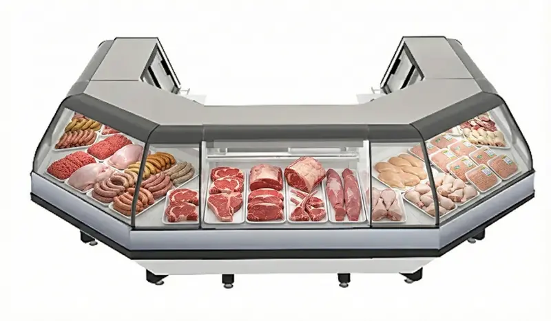 Pro-Kold 51-Inch Curved-Glass Remote Meat Case For Retail Delis (Mcru-52-W) 1