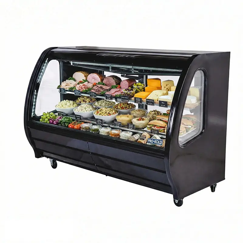 Pro-Kold Ddc-80B 74-Inch Black Deli Showcase (28 Cu. Ft.) 1