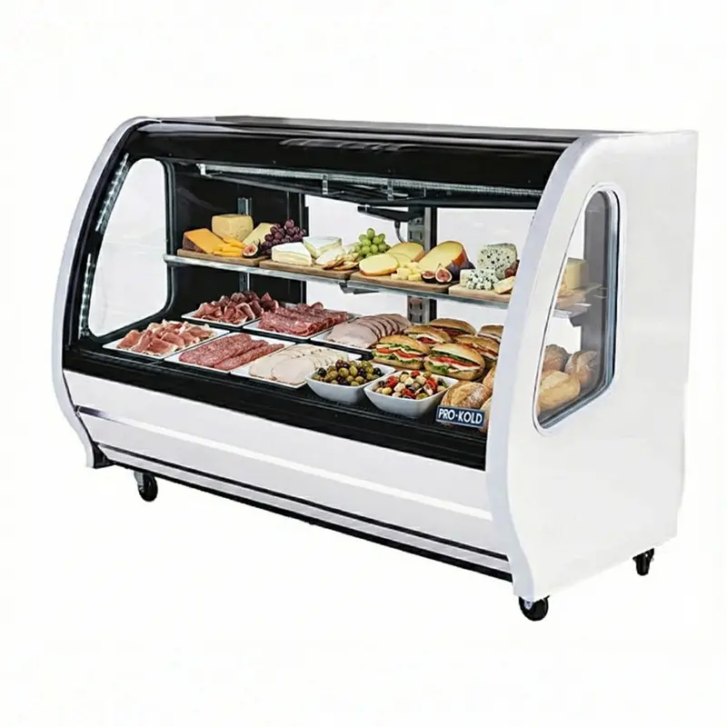 Pro-Kold Ddc-80W 74-Inch White Deli & Merchandise Display Unit (28 Cu. Ft.) 1