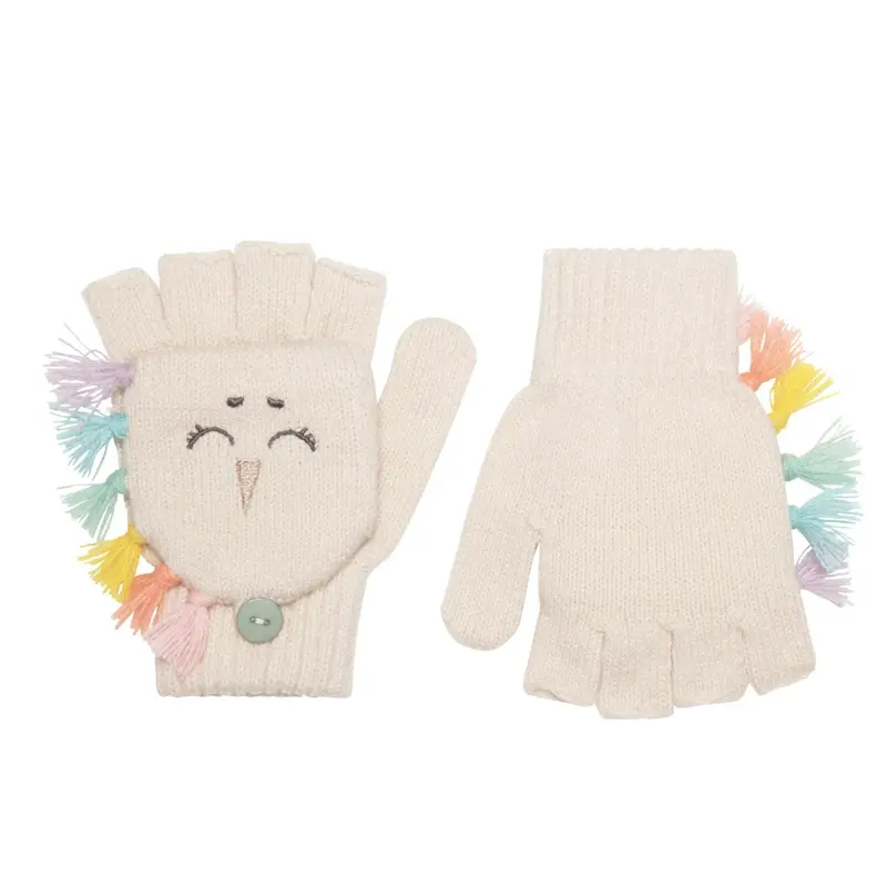 Rainbow Unicorn Knit Gloves – Whimsical Handwear For Kids 1