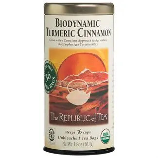 Republic Of Tea Biodynamic Turmeric & Cinnamon Wellness Tea 1