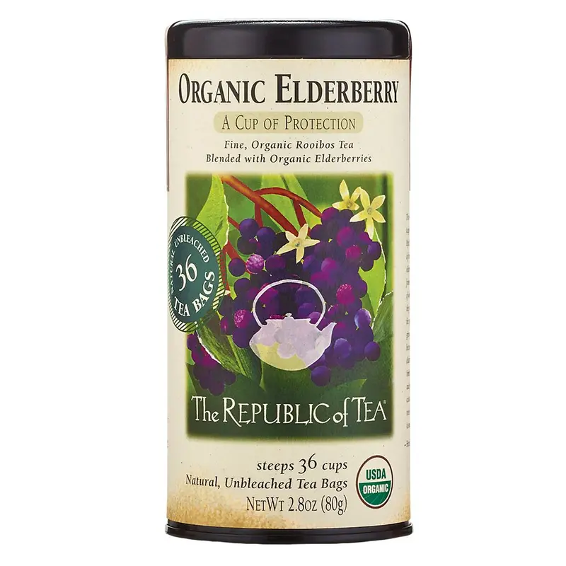 Republic Of Tea Organic Elderberry Immunity Tea – Caffeine-Free Herbal Formula 1