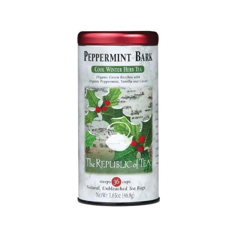 Republic Of Tea Peppermint Bark Caffeine-Free Herbal Tea 1