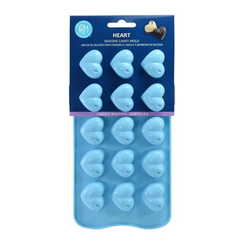R&M Heart-Shaped Candy Silicone Mold - Flexible & Food-Safe 1