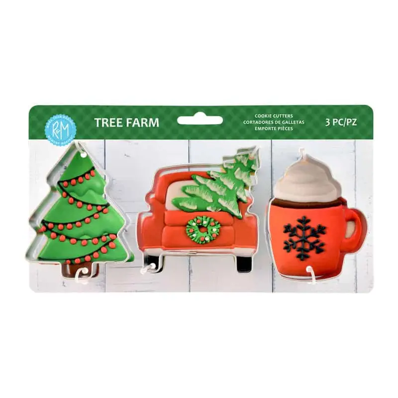 R&M Tree Farm Themed Cookie Cutter Set - 3-Piece 1