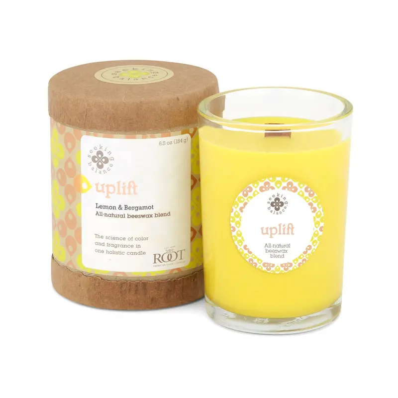 Root Seeking Balance Uplift Lemon & Bergamot Candle 1