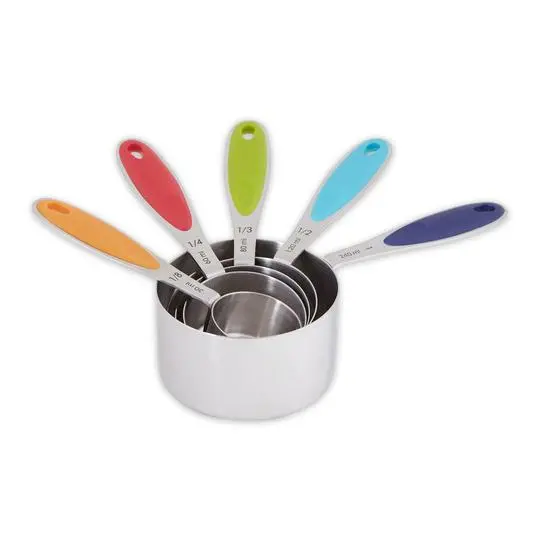 Rsvp Color-Coded Measuring Cup Set – Non-Slip Handles & Clear Markings 1