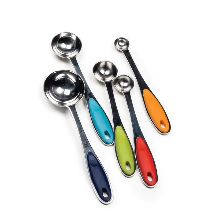 Rsvp Color-Coded Measuring Spoon Set – Ergonomic Handles & Durable Finish 1