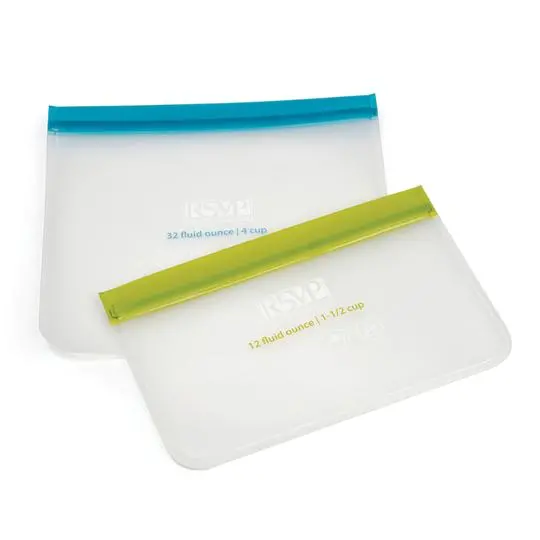 Rsvp Eco Press N Seal Reusable Storage Bags – Leak-Resistant & Dishwasher Safe 1