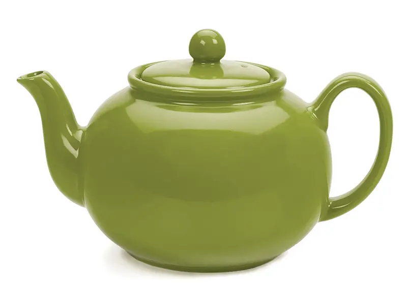 Rsvp Emerald Green Ceramic Teapot – Handcrafted Finish 1