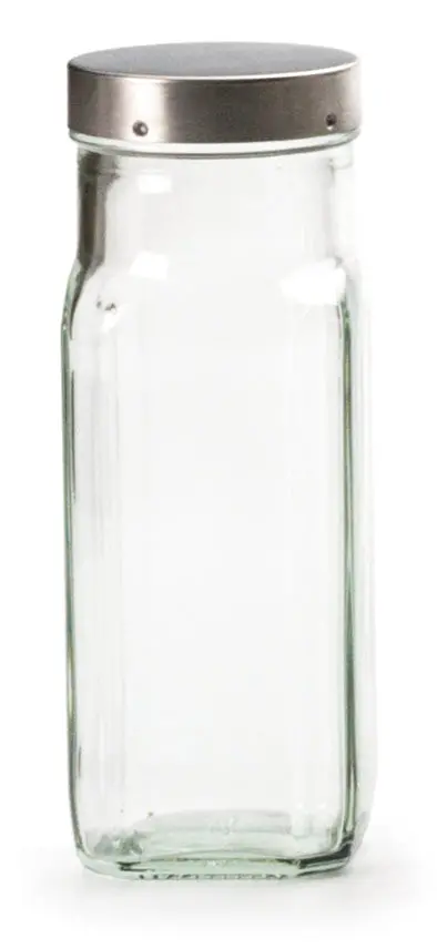 Rsvp Lsq-C Glass Spice Container – Sleek Round Design 1