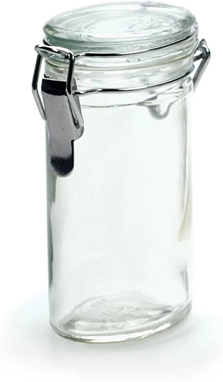 Rsvp Oval Glass Spice Jar – Modern Kitchen Storage 1