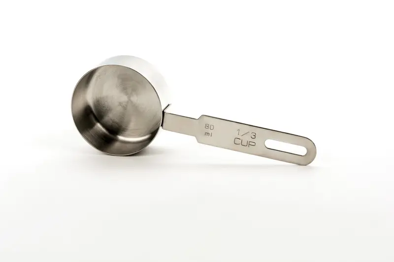 Rsvp Stainless Steel 1/3-Cup Measuring Cup – Durable Kitchen Essential 1