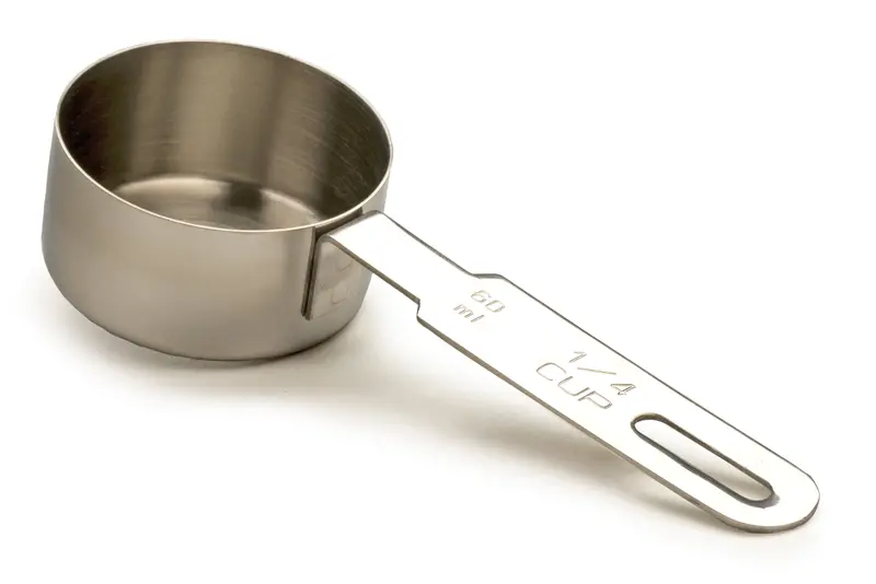 Rsvp Stainless Steel 1/4-Cup Measuring Cup – Dishwasher Safe 1