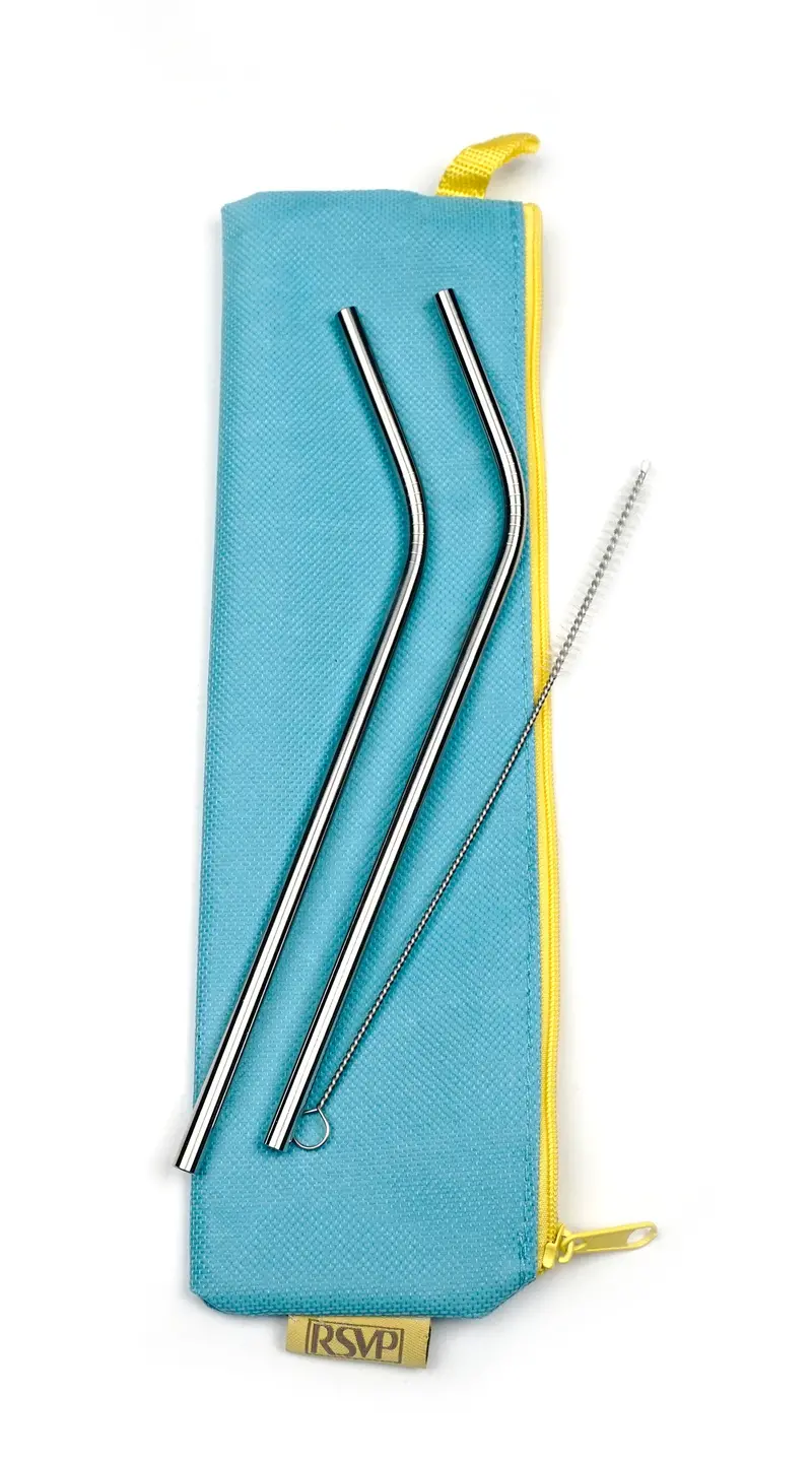 Rsvp Travel-Friendly Collapsible Straw Set (3-Pack) 1