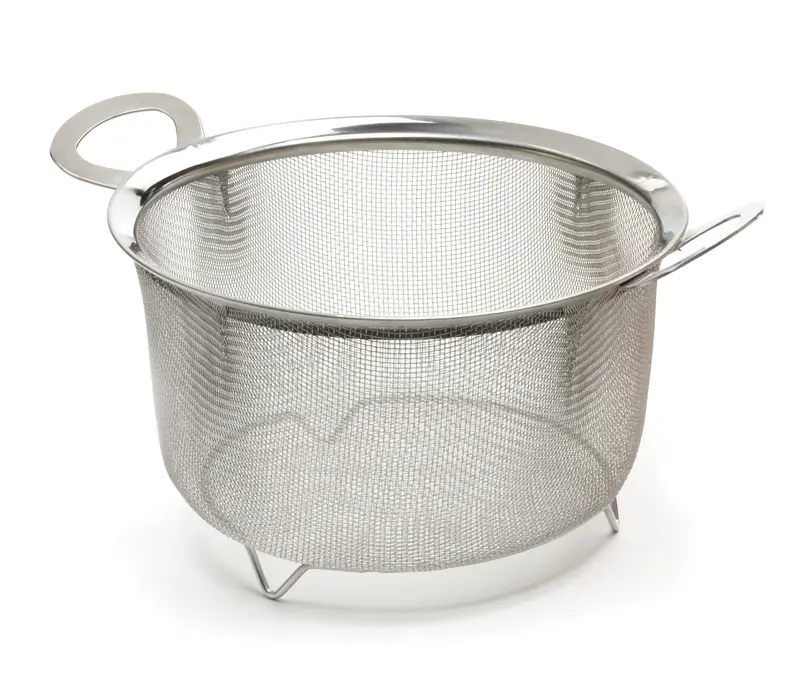 Rsvp Wide-Rim Stainless Steel Mesh Straining Basket 1