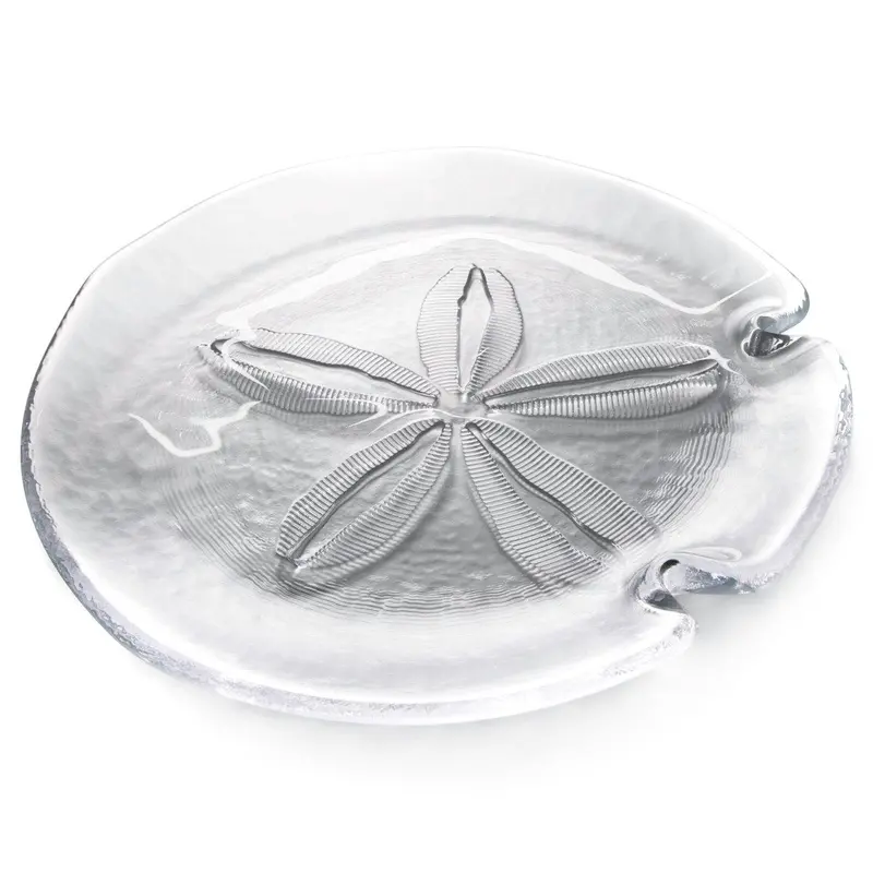 Sand Dollar–Motif Ceramic Platter 1