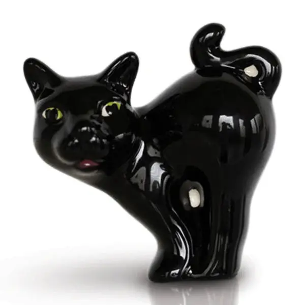 'Scaredy Cat' Whimsical Ceramic Figurine – Nora Fleming 1