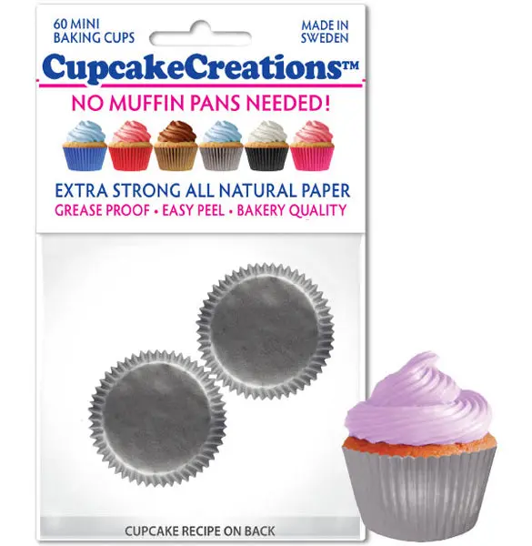 Siege Mini Silver Cupcake Liners – Baking Cups 1
