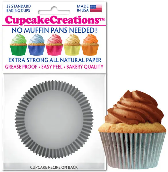 Siege Standard Silver Cupcake Liners – Baking Cups 1