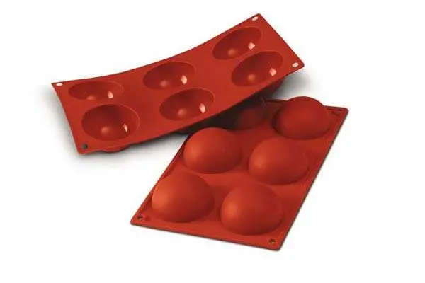 Silikomart 6-Cavity Cocoa Bomb Silicone Mold 1