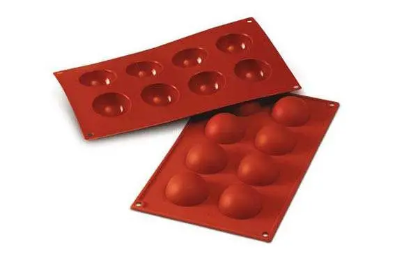Silikomart 8-Cavity Cocoa Bomb Silicone Mold 1