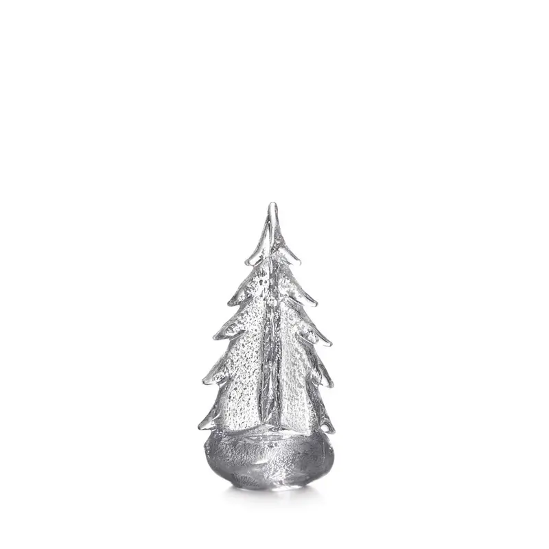 Silver Leaf Evergreen Decorative Accent 2