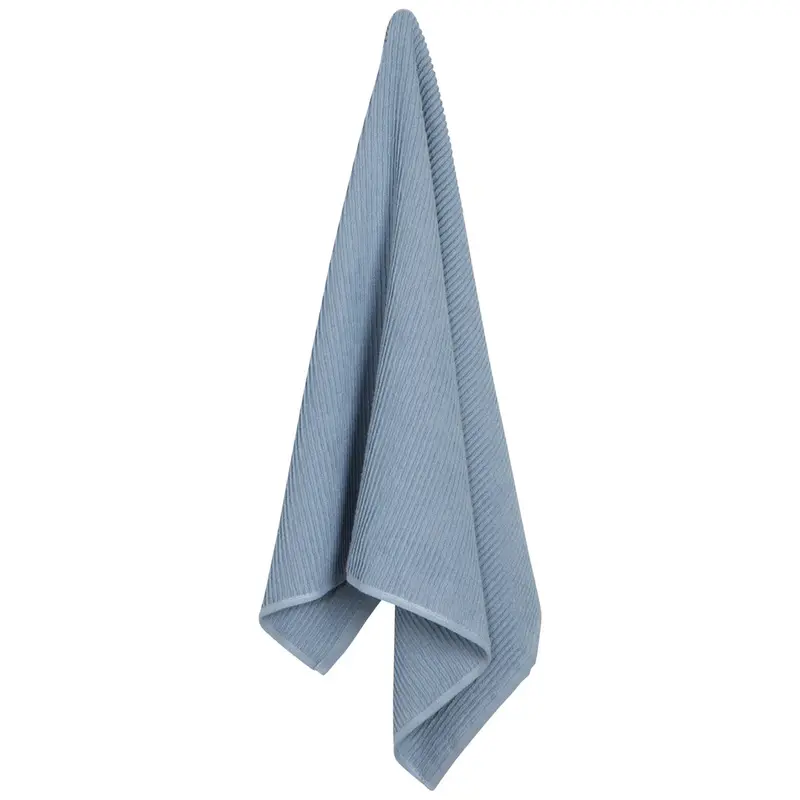 Slate Blue Ripple Weave Dishtowel – Now Designs Absorbent Cotton Towel 1