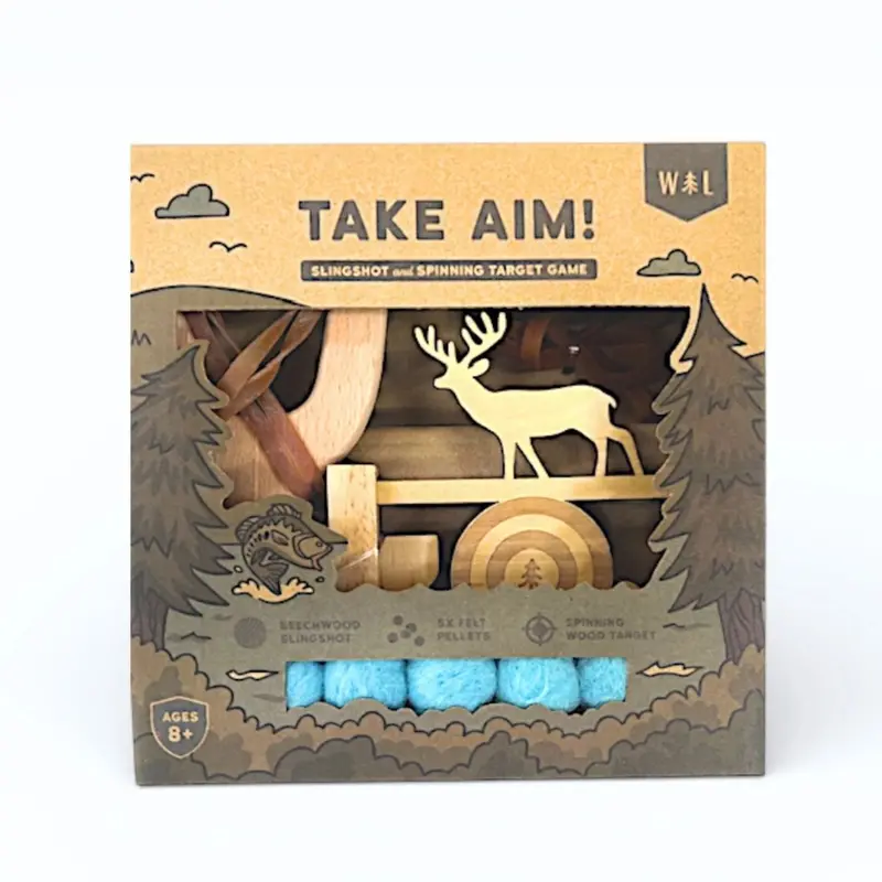 Slingshot Target Game With Spinning Practice Disk 1