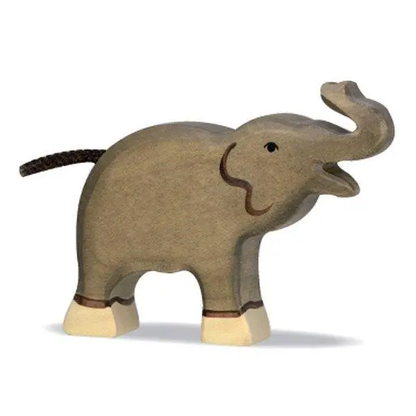 Small Elephant Figurine With Raised Trunk 1