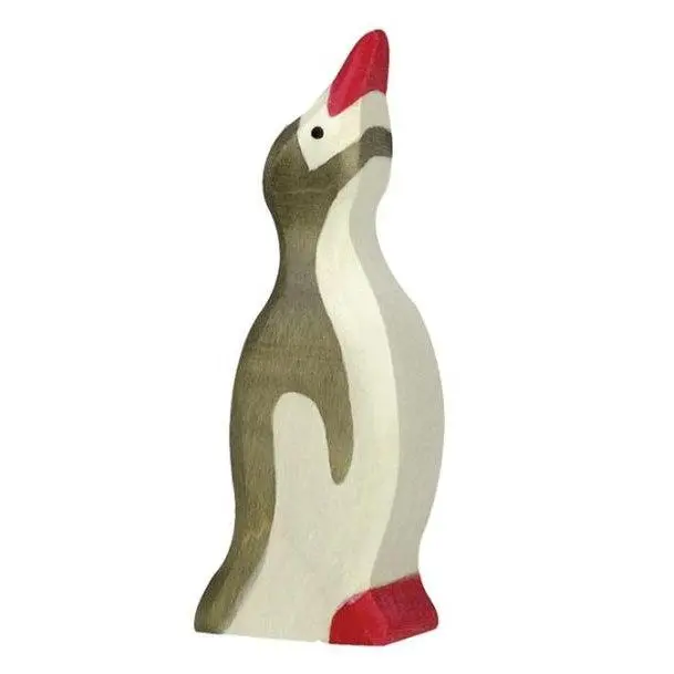 Small Penguin Figurine – Upright Pose With Raised Head 1