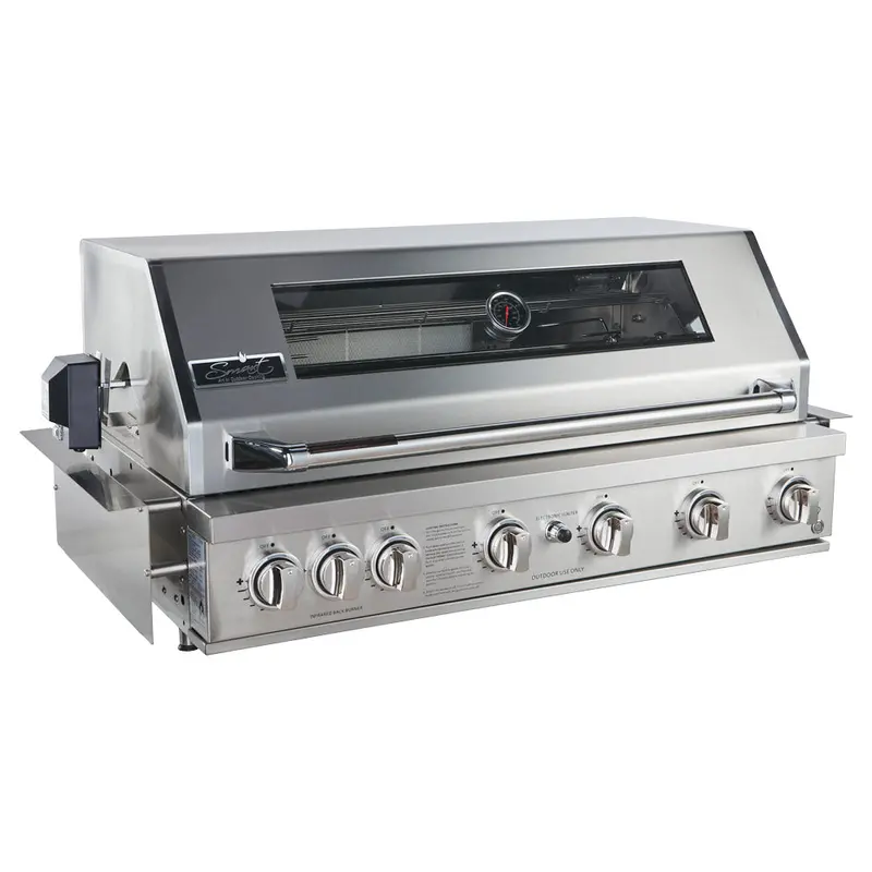 Smart 6-Burner Built-In Gas Bbq – Stainless Steel With Rotisserie & Rear Infrared Burner (601Wb-W) 1