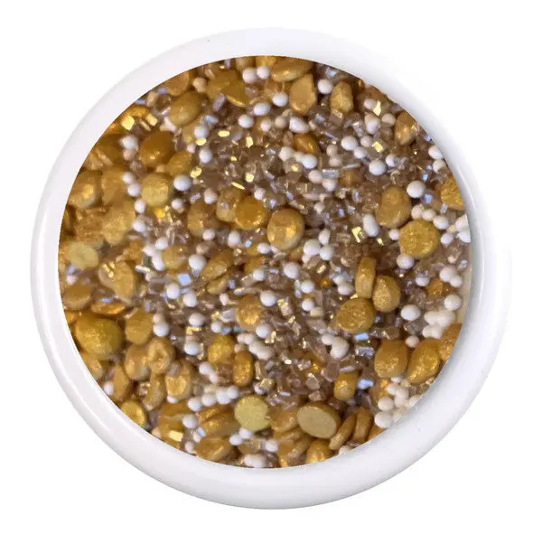 Snowy River Golden Cocktail Confetti – Festive 6Oz Drink Garnish 1