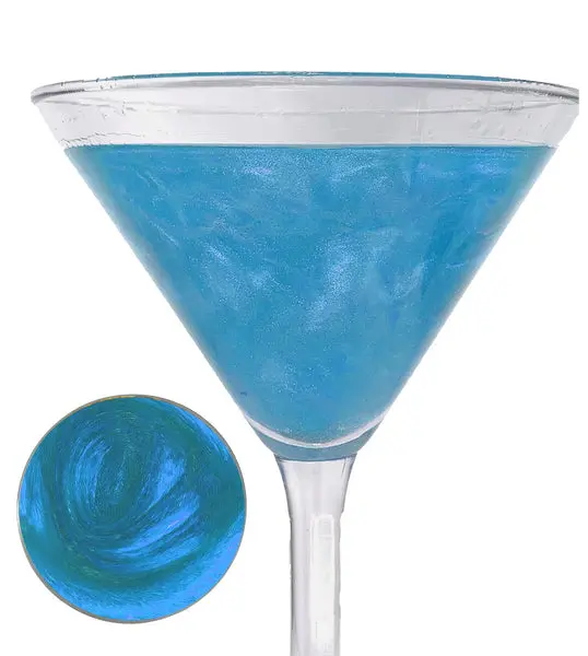 Snowy River Sky Blue Cocktail Glitter – Luminous Beverage Accent 1