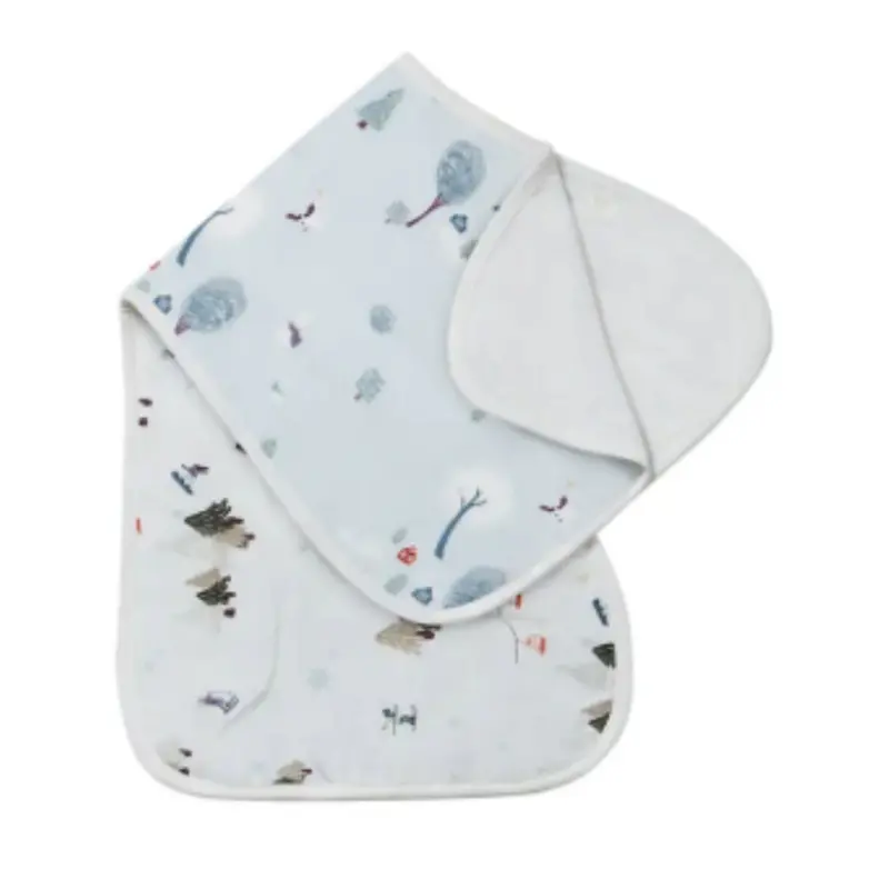 Soft Bamboo Muslin Burp Cloths & Bibs (2-Pack) 1
