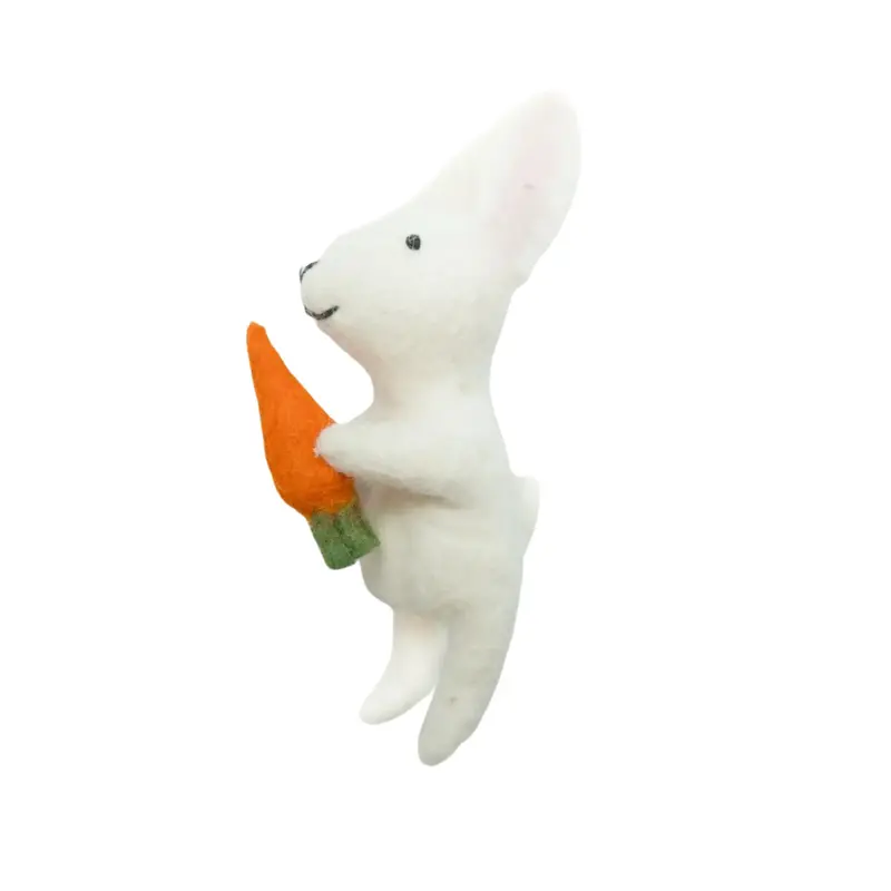Soft Felt Rabbit Finger Puppet – Educational Toy 1