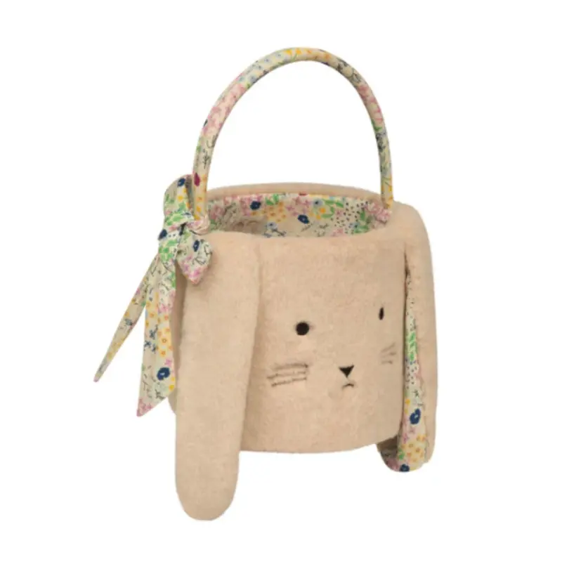 Soft Fluffy Easter Basket With Handle 1