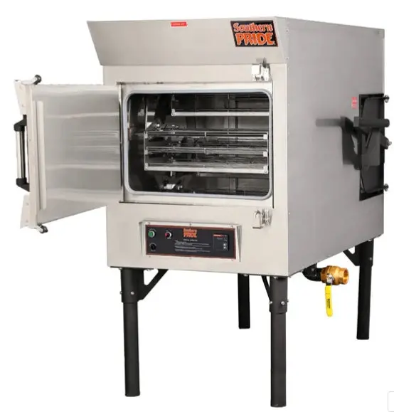 Southern Pride Mlr-150 Natural Gas–Wood Rotisserie Smoker 1