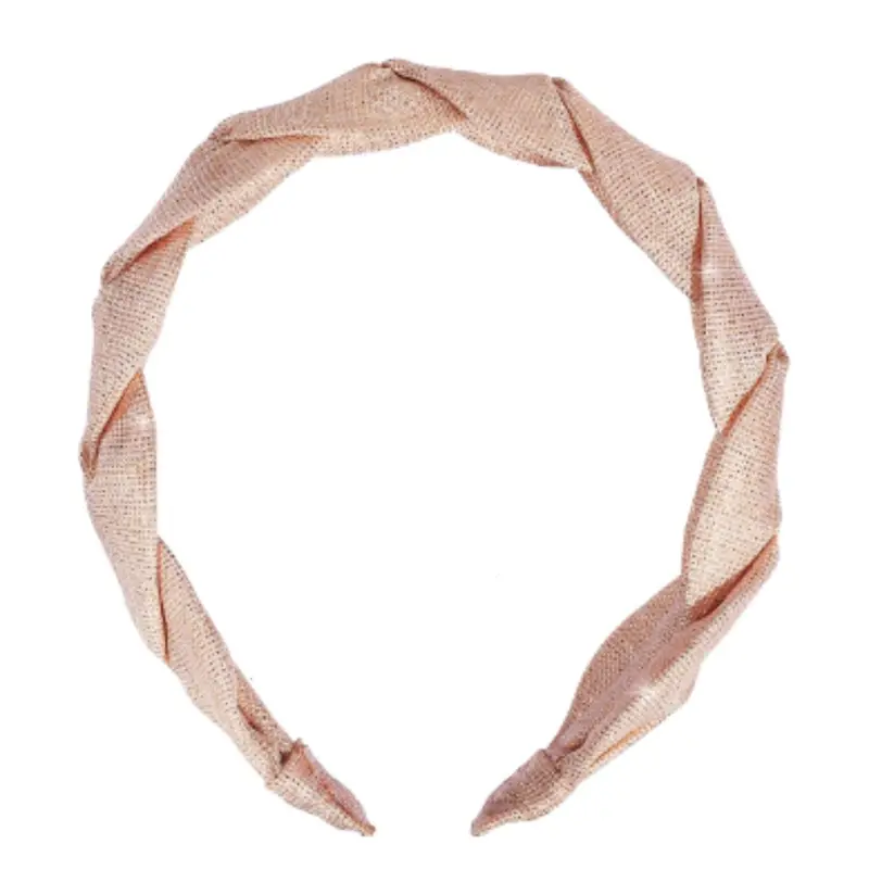 Sparkle Linen Braided Headband 1