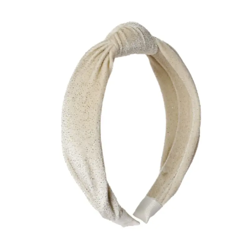 Sparkle Velvet Knotted Fabric Headband 1